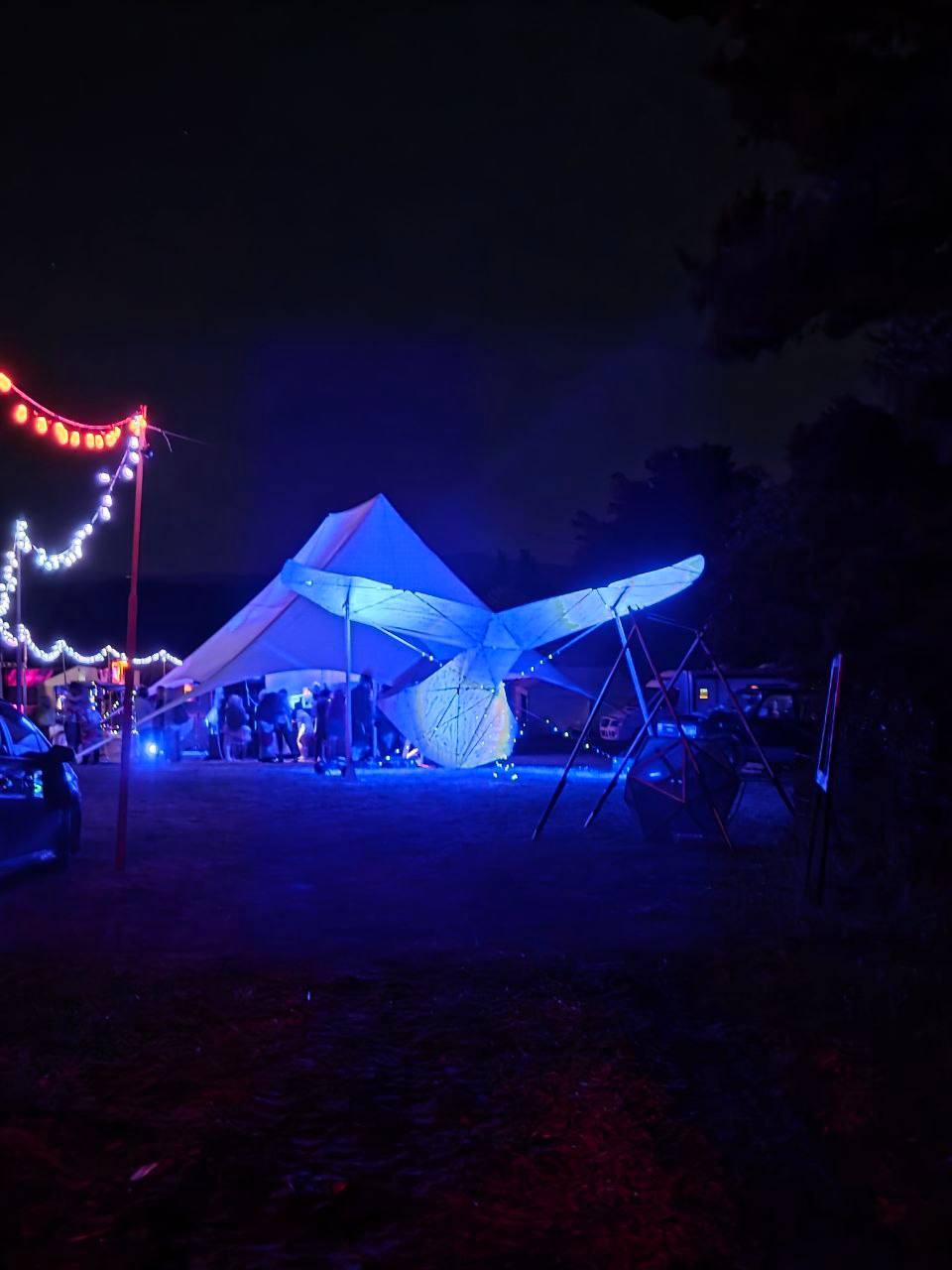 Main stage at night